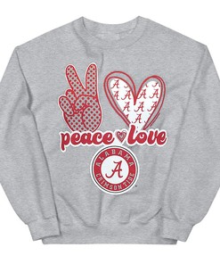 Keep It Chic With Peace Love Alabama T-Shirt