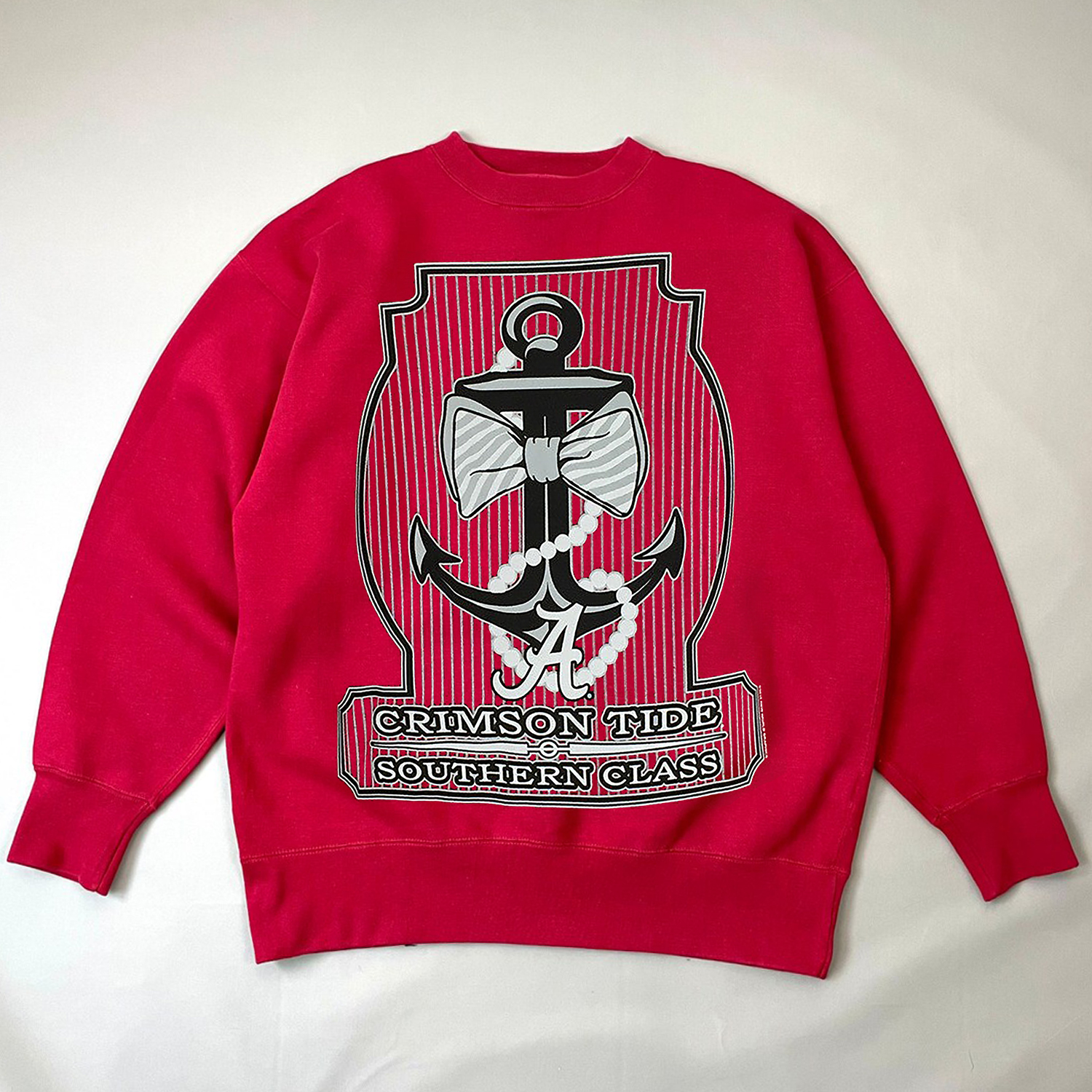 Keep It Classy With Alabama Crimson Tide Southern Class Anchor Pearls Long Sleeves T Shirt