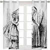 Keep The Sunlight Out With Alice In Wonderland Privacy Curtains For Window Drapes.