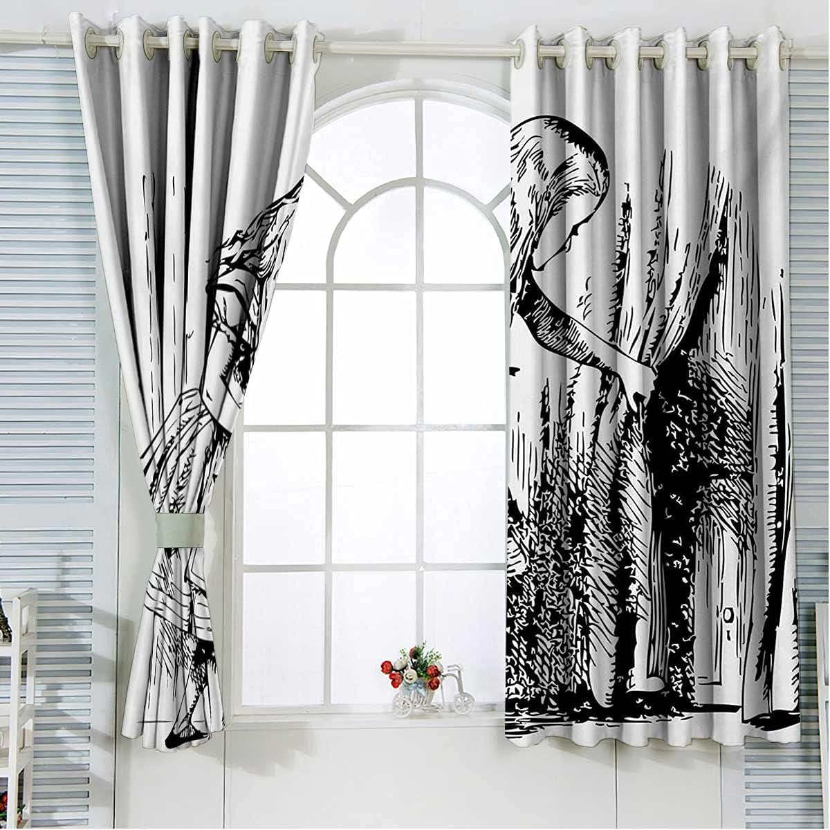 Keep The Sunlight Out With Alice In Wonderland Privacy Curtains For Window Drapes. - Image 2