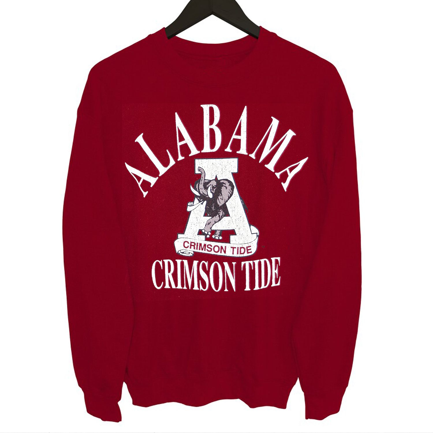 Keep it Classic with NCAA (Jerzees) - Alabama Crimson Tide Crew Neck Sweatshirt from 1990s