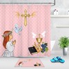 Kid Holy Communication Easter Shower Curtain With Rabbit And Eggs For Bathroom Decor