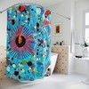 Kids' Artistic Sunrise Sunshine Shower Curtain - Colorful and Inviting Bathroom Decor with Abstract Art Print
