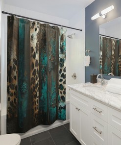 Kids Bathroom Shower Curtain - Cute and Fun Western Themed Bathroom Decor