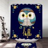Kids' Bathroom Shower Curtain With Cute Little Owls For Your Bathroom Decor