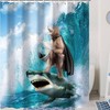 Kids Bear Cool Shower Curtain Bathroom Decor Idea, Perfect For Animal And Forest Lovers 