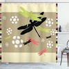 Kids Botanical Growth Dragonfly Shower Curtain For Whimsical Bath Style