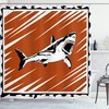 Killer Ocean Creature Print Shower Curtain for Your Bathroom