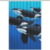 Killer Whale Waterproof Shower Curtain for Bathroom Decor 