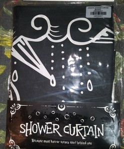 Killstar Shower Curtain with Gothic Girl Bathroom Decor