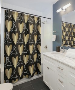 Kind Quote Shower Curtain, Love Gifts For Bathroom Decor