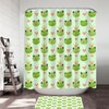 King Frog and Cute Frog with Hearts Unique Shower Curtain