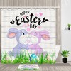 Kissing Rabbits Easter Shower Curtain for a Playful Bathroom