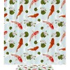 Koi Fish And Lotus Vintage Shower Curtain, Waterproof Bathroom Decor