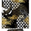 Koi Fish Japanese Pattern Shower Curtain, Set of 2, Waterproof Fabric for Bathroom Decor