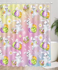 Koi Fish Japanese Shower Curtain - Bathroom Decorations with Lotus Flower Fabric
