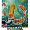 Koi Fish Japanese-Style Fabric Waterproof Shower Curtain for Bathroom Decor