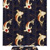 Koi Fish and Waves Japanese Waterproof Fabric Shower Curtain for Bathroom Decor