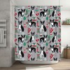 Koi Nine Fish Figure Printed Shower Curtain for a Serene and Ambitious Bathroom Design