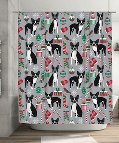 Koi Nine Fish Figure Printed Shower Curtain for a Serene and Ambitious Bathroom Design
