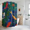 Koi Pond Shower Curtain- Based On Original Artwork By San Diego Artist, Walid Khalaf