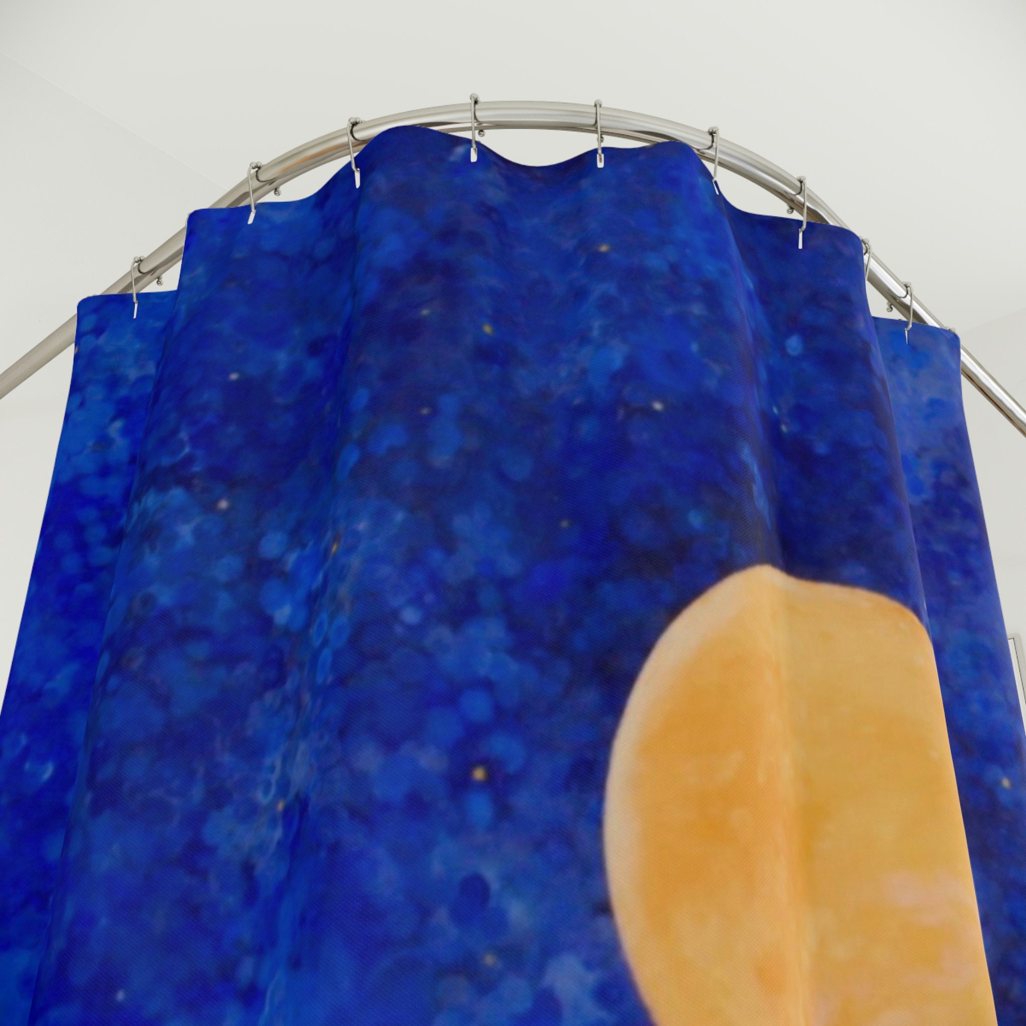 Koi Pond Shower Curtain- Original Artwork By Walid Khalaf - Image 3