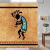 Kokopelli Southwestern Style Native American Indian Ancient Ethnic Shower Curtain