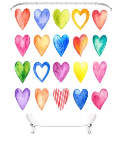 LOVE Waterproof Shower Curtain for Your Bathroom - Shower Curtains Decorative
