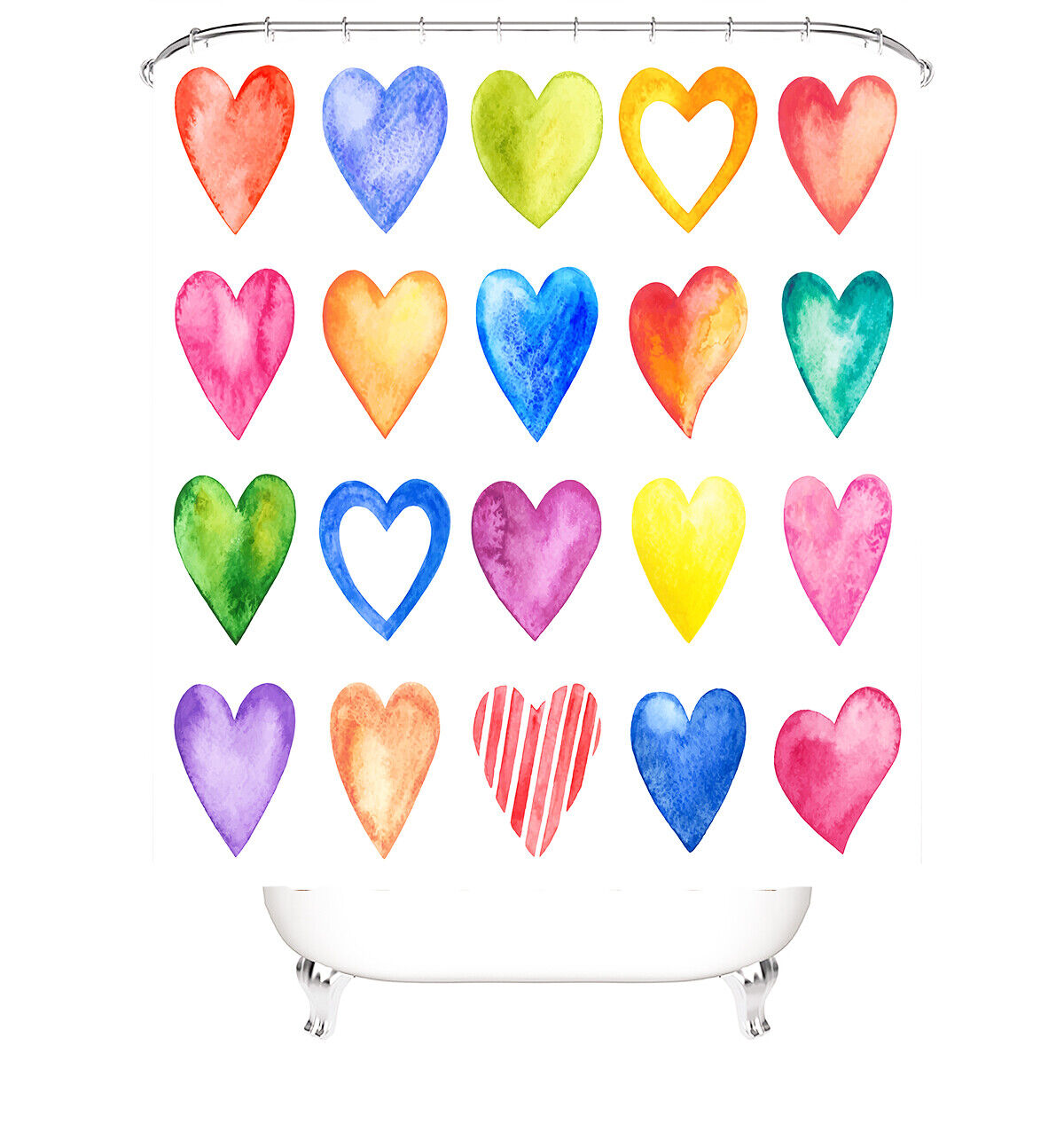 LOVE Waterproof Shower Curtain for Your Bathroom - Shower Curtains Decorative