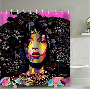 LadyLove Black History Month African American Shower Curtain