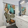 Large Butterfly Design Shower Curtain for Nature-Themed Bathrooms