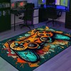 Large Game Rug - Custom Gaming Rug for Boys Room - Personalized Game Room Rug Ideas M32