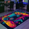 Large Game Rug for Living Room - Customized Game Controller Area Rug for Teen Boys T72