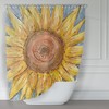 Large Scale Flower Art Print Colorful Shower Curtain For A Bold Bathroom Decorr