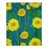 Large Sunflower Shower Curtain for a Spacious Bathroom Setting 