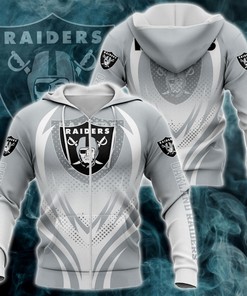 Las Vegas Raiders 3D Print All Over Print Zipper Hoodie For Fans