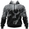 Las Vegas Raiders Custom Name & Number 3D Skull Hoodie For Fans