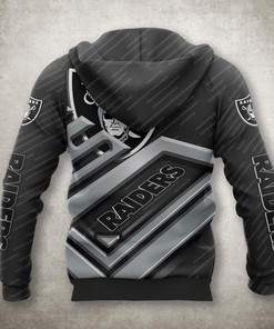 Las Vegas Raiders No 1 All Over Print Zip Up Hoodie For Fans