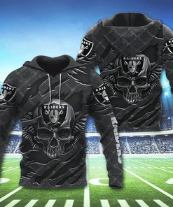 Las Vegas Raiders Skull 3D Hoodie Best Gift For Mens