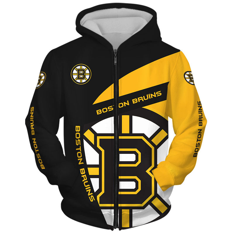 Latest Boston Bruins All Over Print 3D Hoodie Long Sleeve Gift For Fans