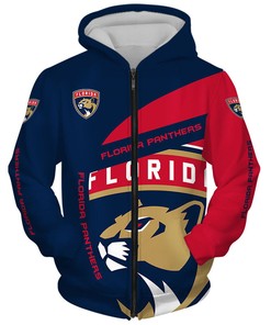 Latest Florida Panthers All Over Print 3D Long Sleeve Hoodie For Fans