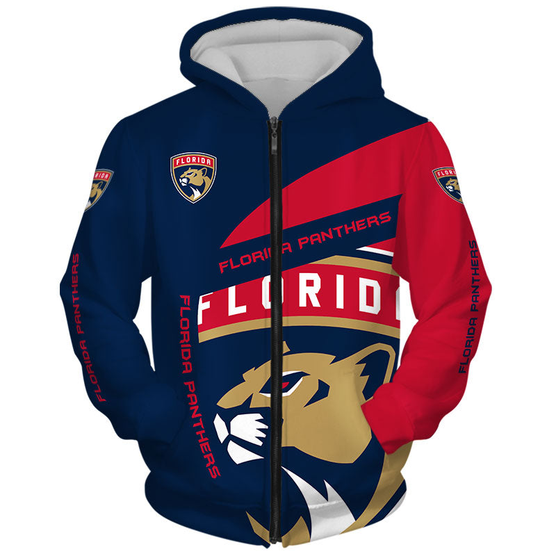 Latest Florida Panthers All Over Print 3D Long Sleeve Hoodie For Fans
