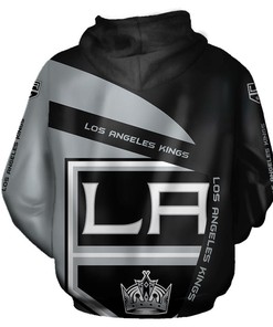 Latest Los Angeles Kings All Over Print 3D Long Sleeve Hoodie For Fans