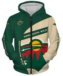 Latest Minnesota Wild All Over Print 3D Hoodie With Hooded Long Sleeve Gift For Fans