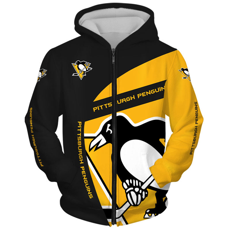 Latest Pittsburgh Penguins All Over Print 3D Hoodie Long Sleeve Gifts For Fans
