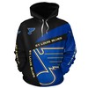 Latest St Louis Blues All Over Print 3D Long Sleeve Hoodie For Fans