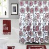 Laura R Geometric Design Shower Curtain Made Of 100% Polyester For Bathroom Decor