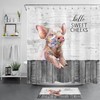 Lavender Field Shower Curtain With Quotes