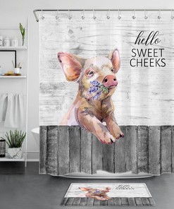 Lavender Field Shower Curtain With Quotes