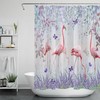 Lavender Flower Printed Shower Curtain For A Relaxing And Spa-Like Atmosphere - Waterproof And Long-Lasting